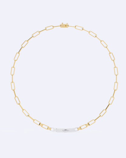 Diamond Stud Line Necklace