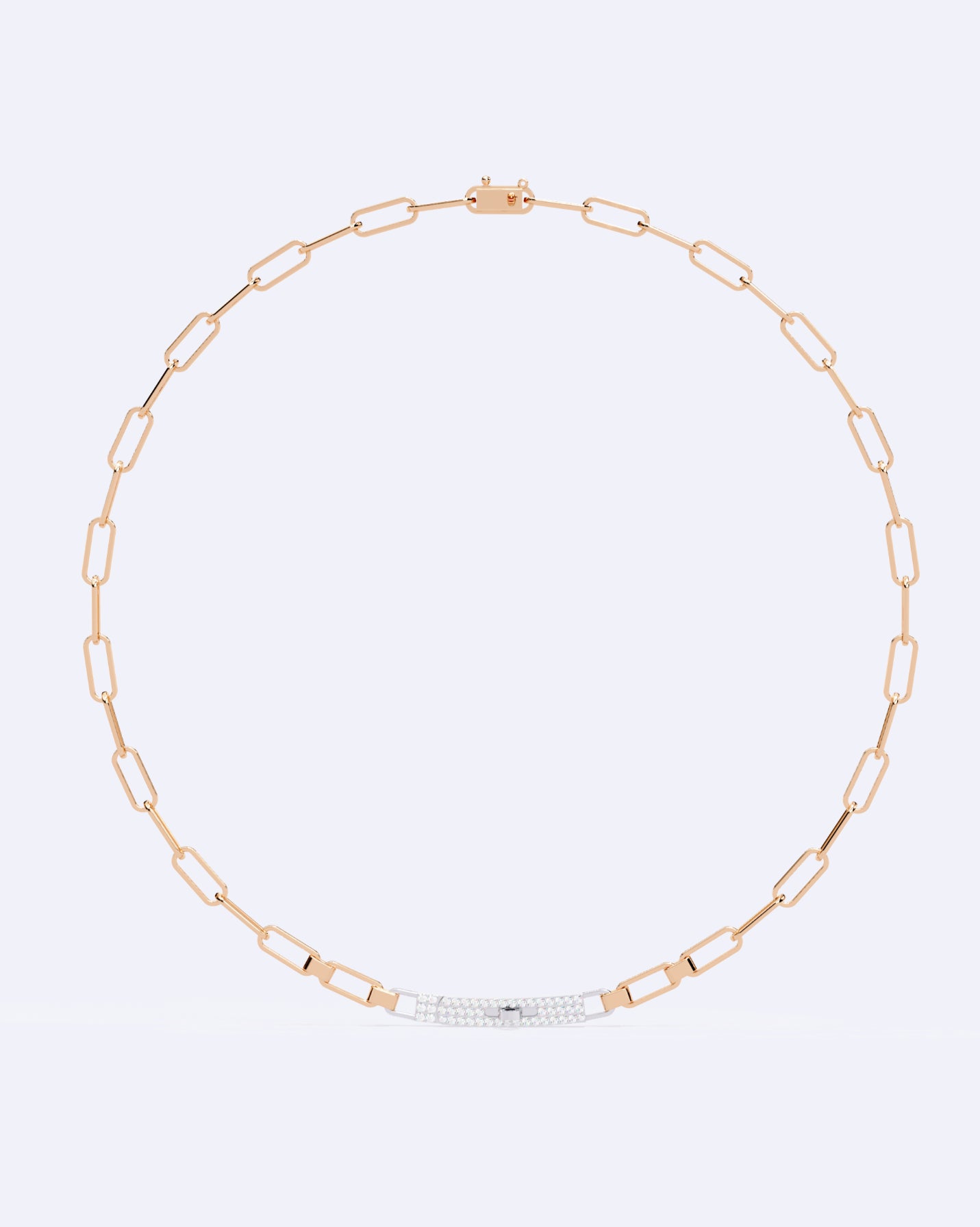 Diamond Stud Line Necklace