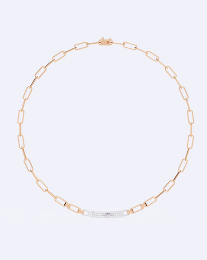 Diamond Stud Line Necklace