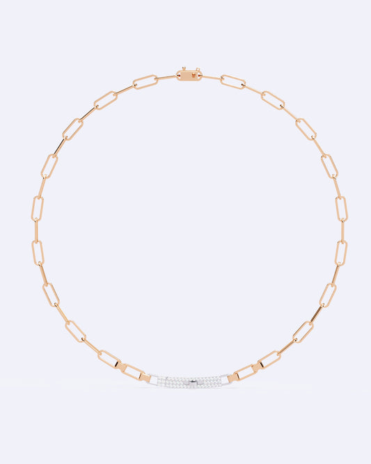 Diamond Stud Line Necklace