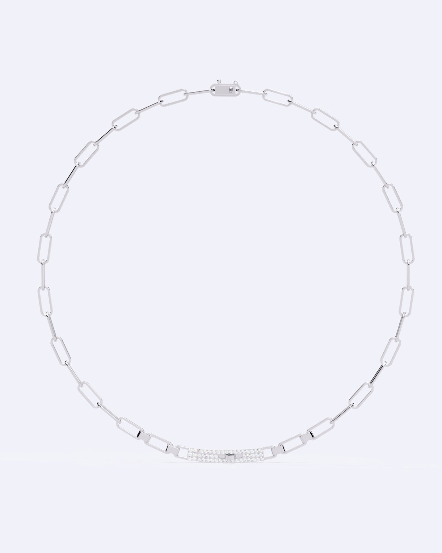 Diamond Stud Line Necklace