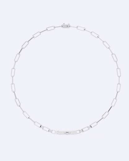 Diamond Stud Line Necklace