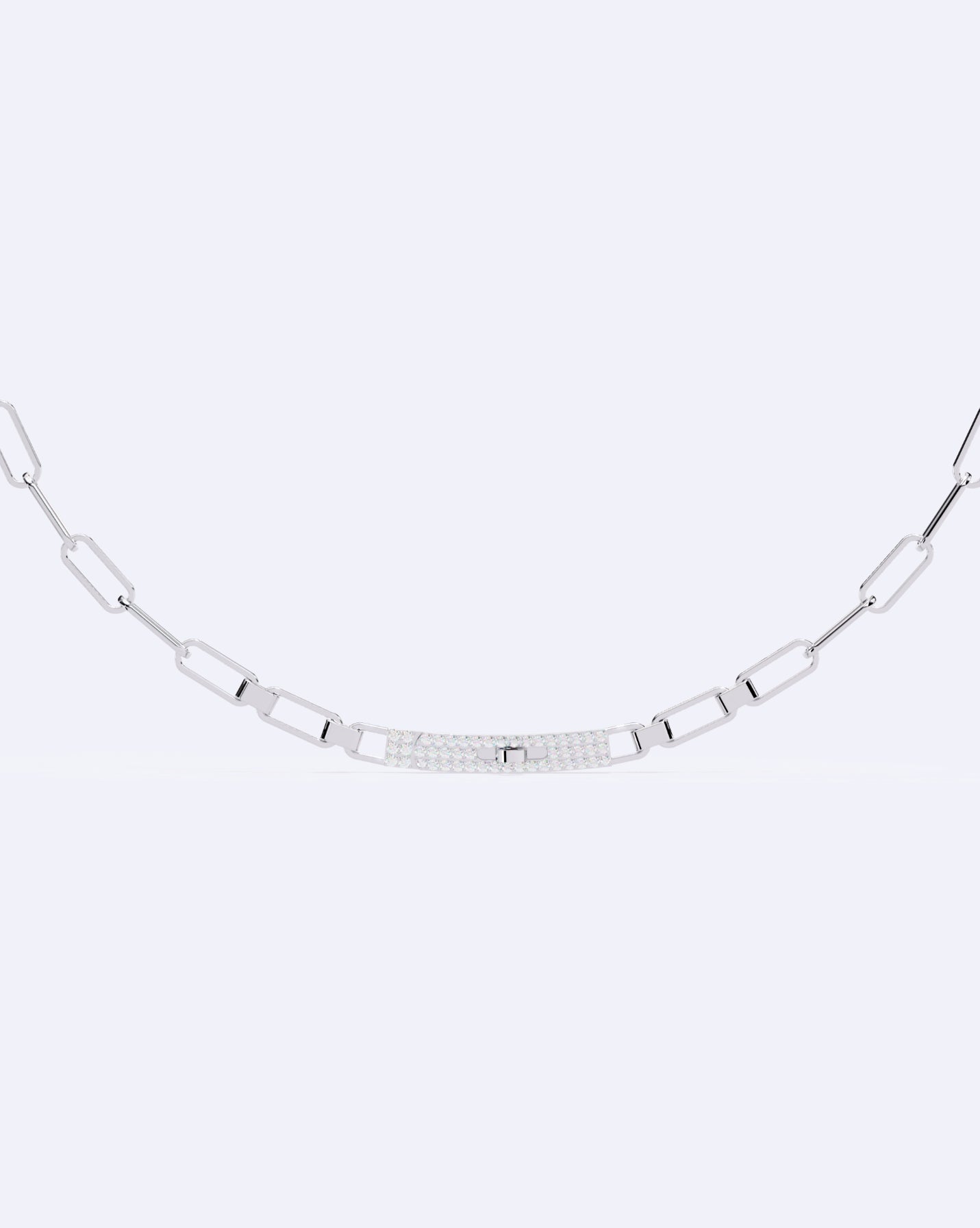 Diamond Stud Line Necklace
