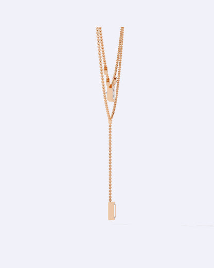 Elegant Dual-Line Diamond Cut Necklace