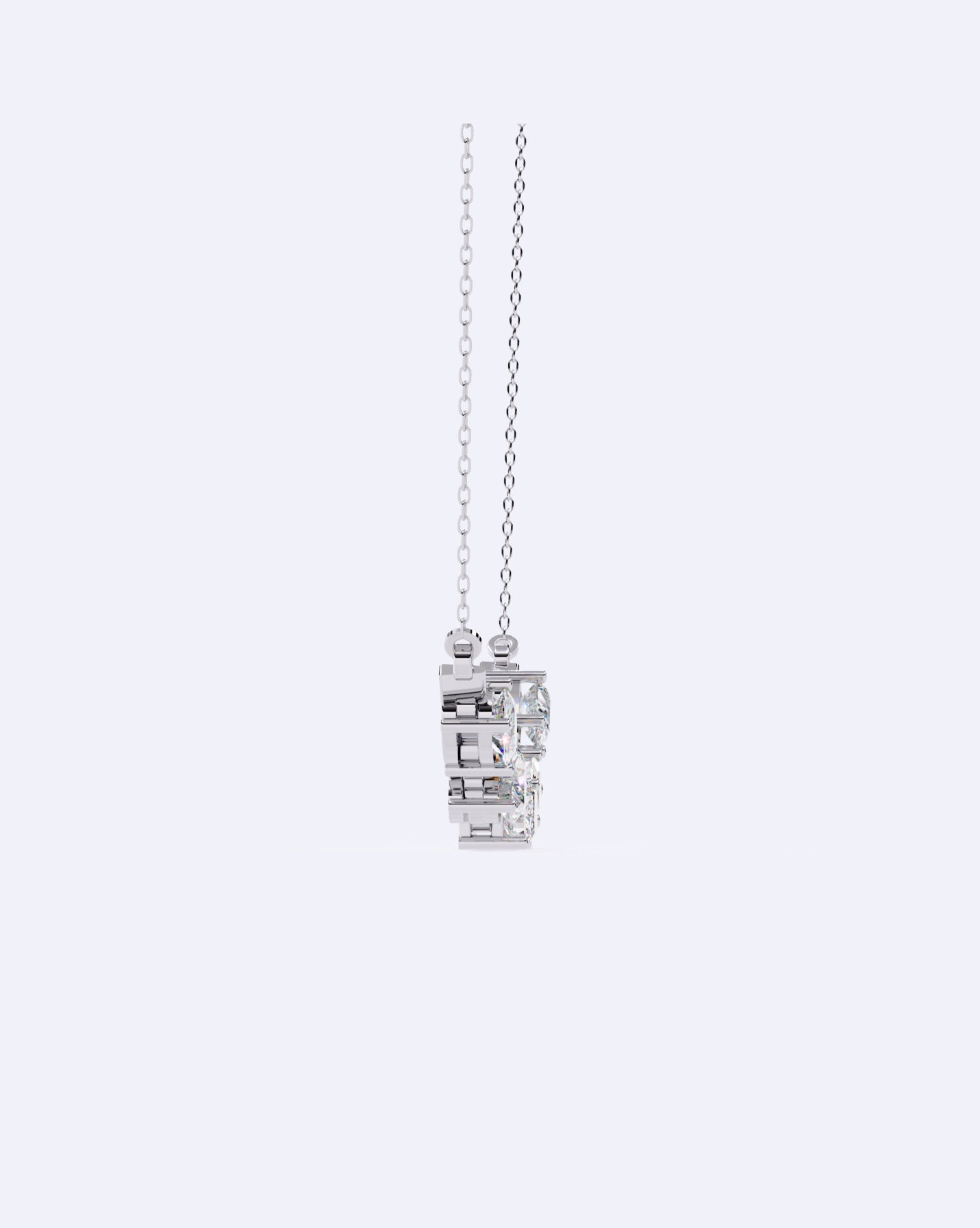 Modern Multi-Shape Diamond Necklace