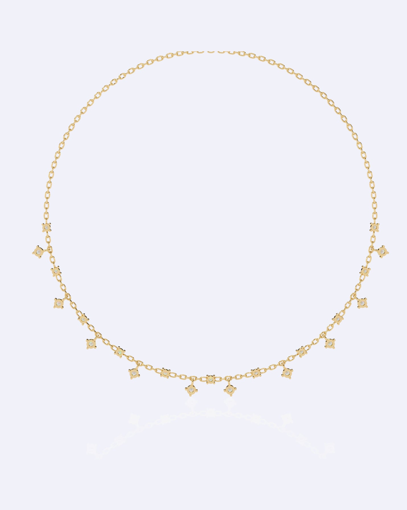 Dainty All-Over Diamond Chain