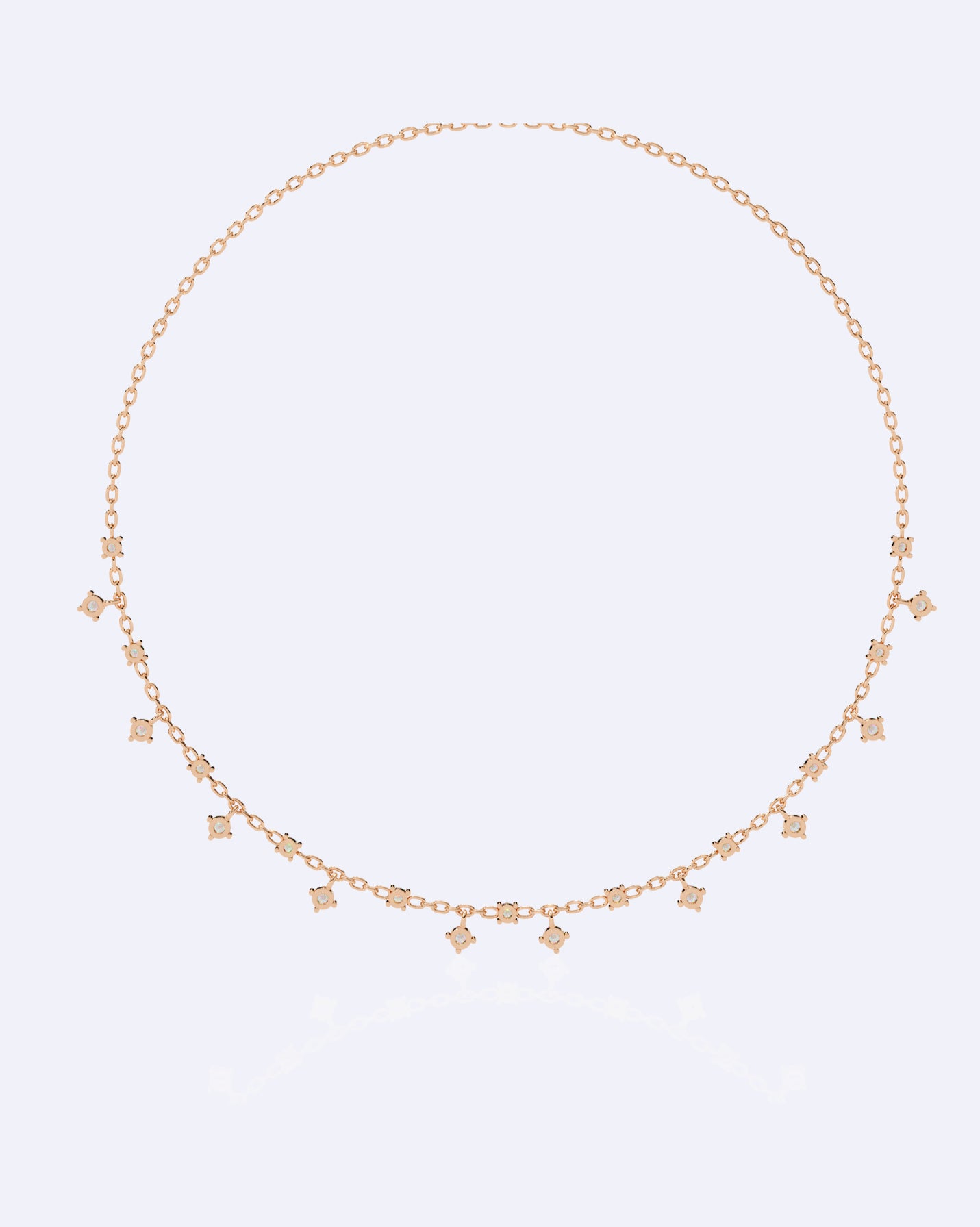 Dainty All-Over Diamond Chain