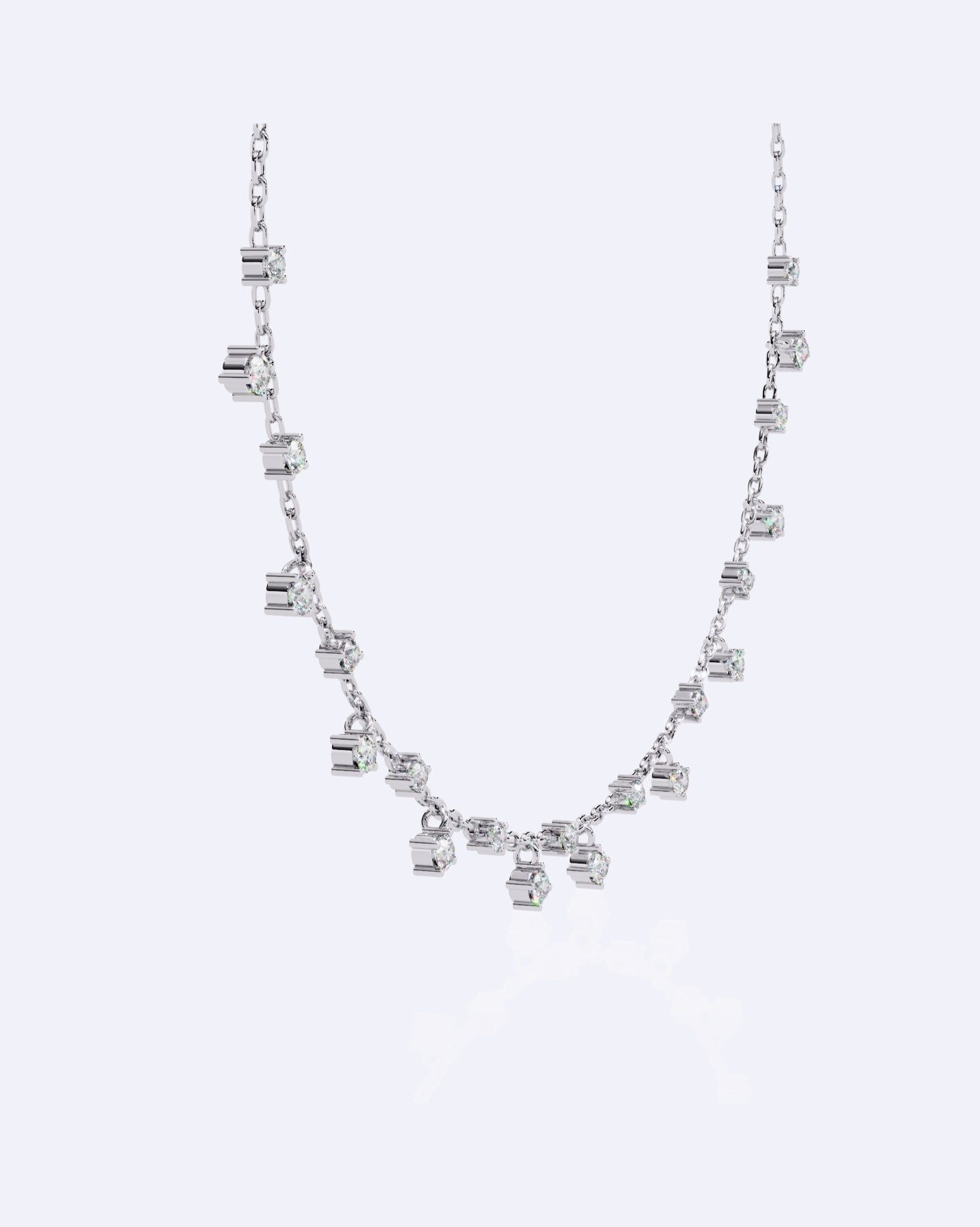 Dainty All-Over Diamond Chain