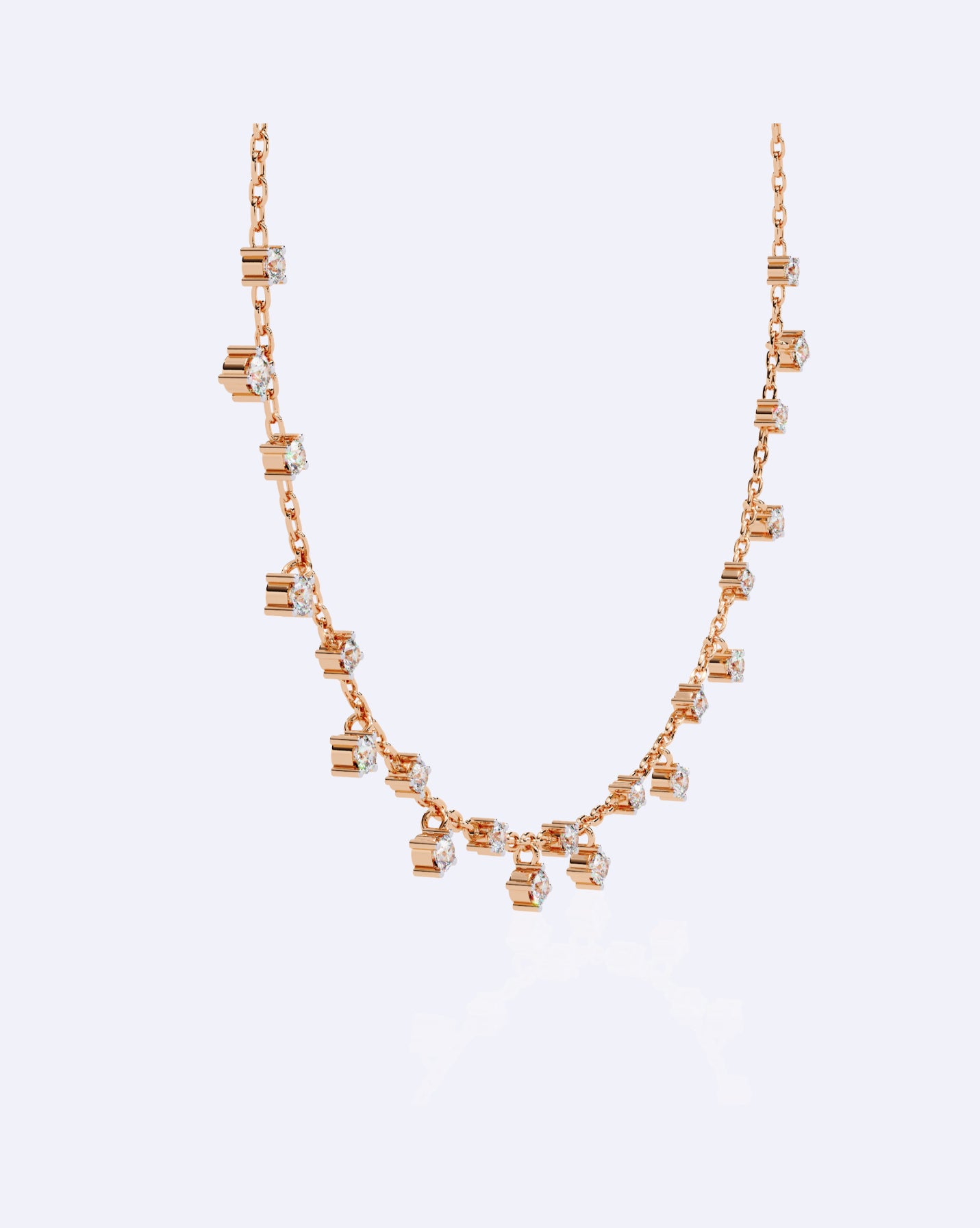 Dainty All-Over Diamond Chain