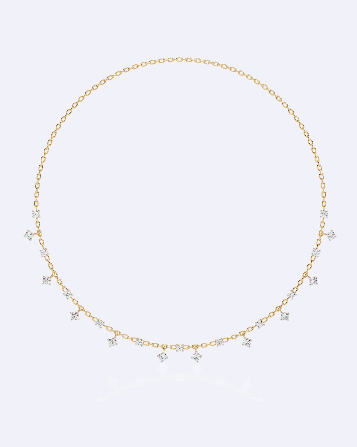 Dainty All-Over Diamond Chain