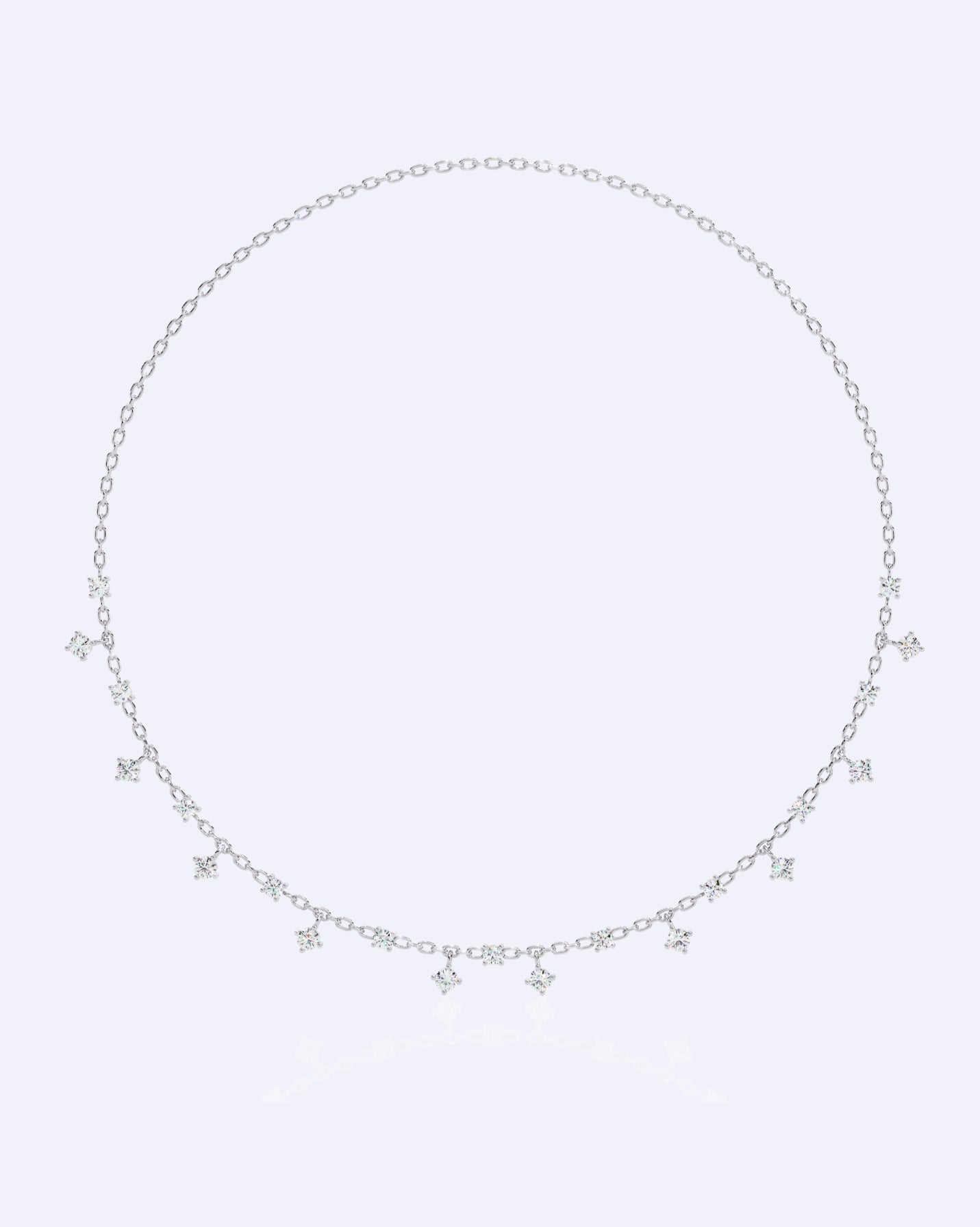 Dainty All-Over Diamond Chain