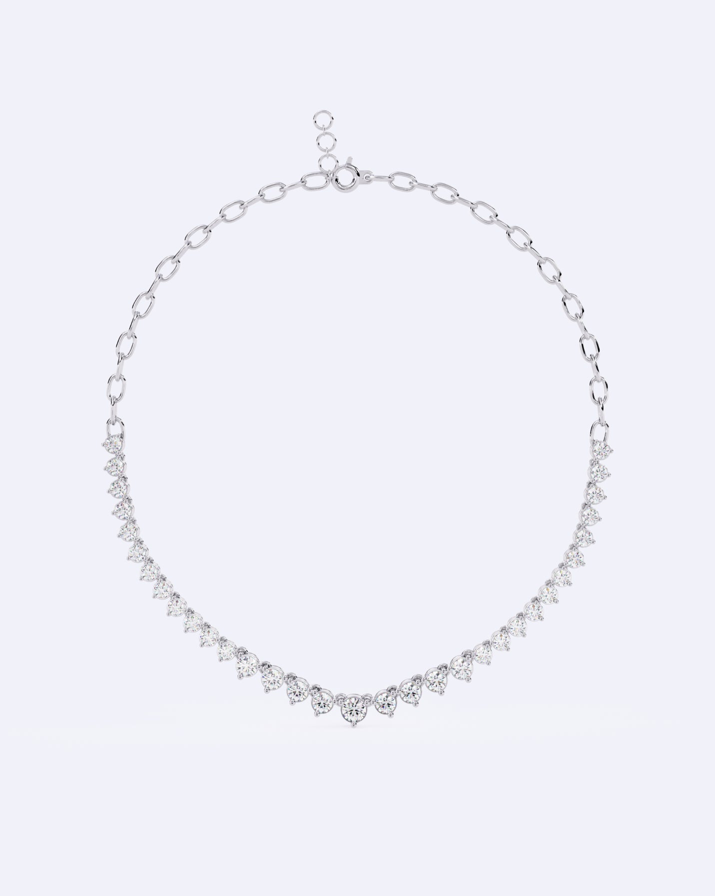 Timeless Tennis-Style Necklace
