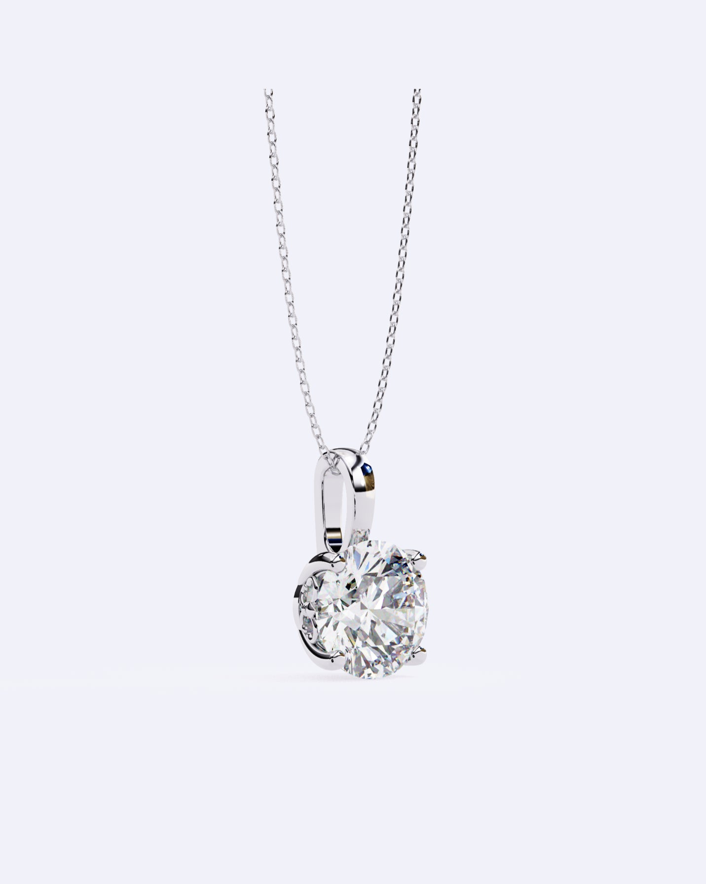 Elegant Solitaire Pendant