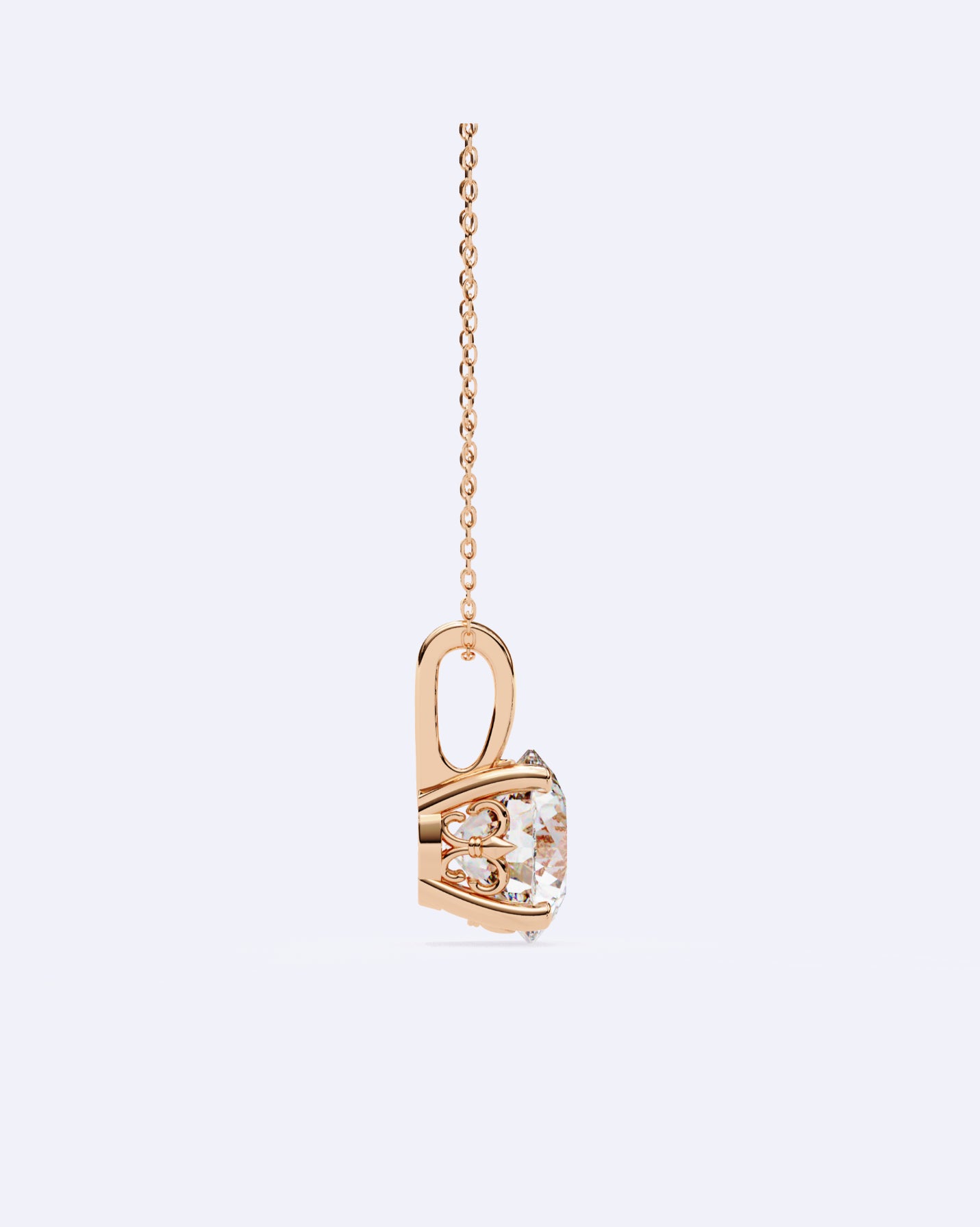 Elegant Solitaire Pendant