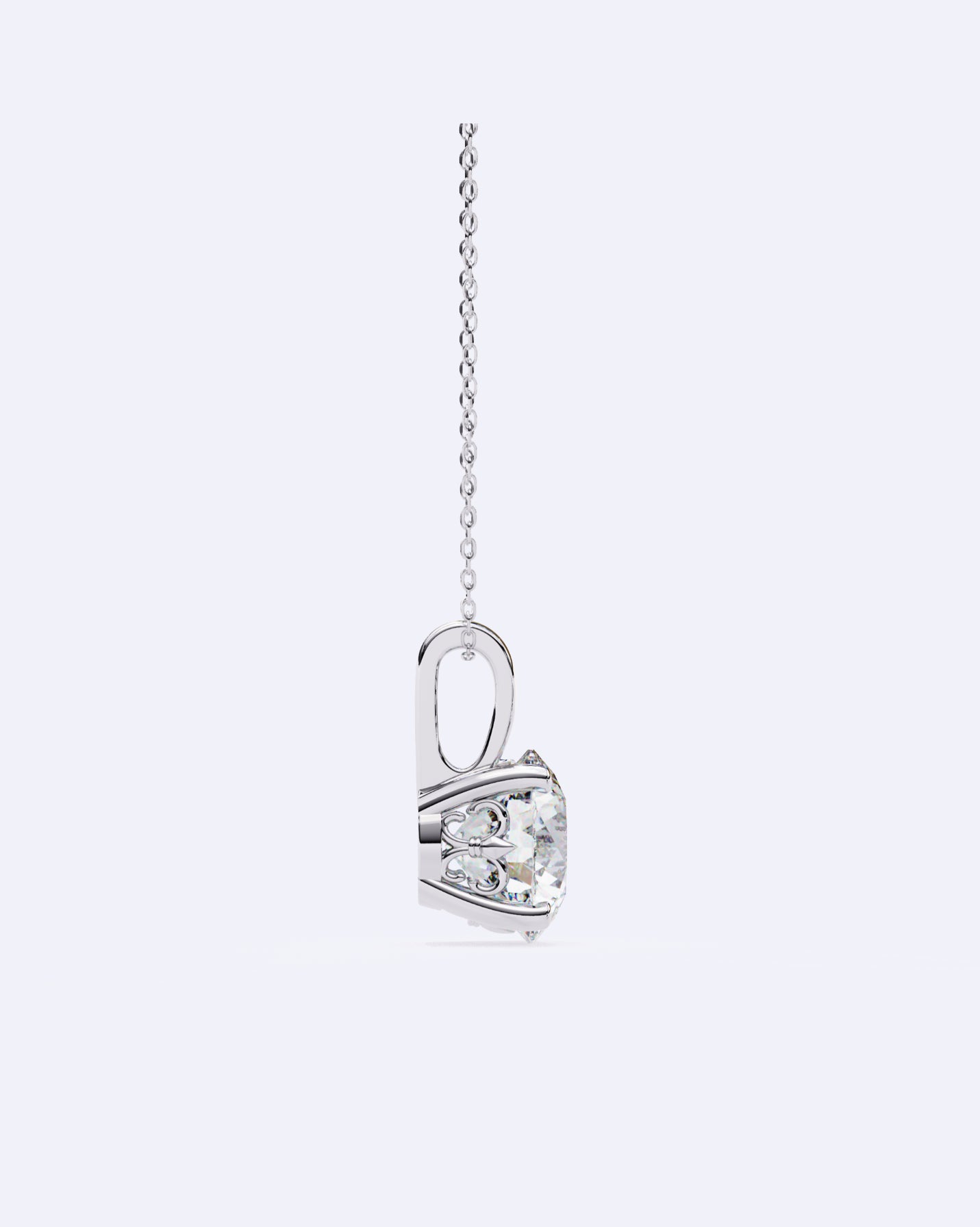 Elegant Solitaire Pendant