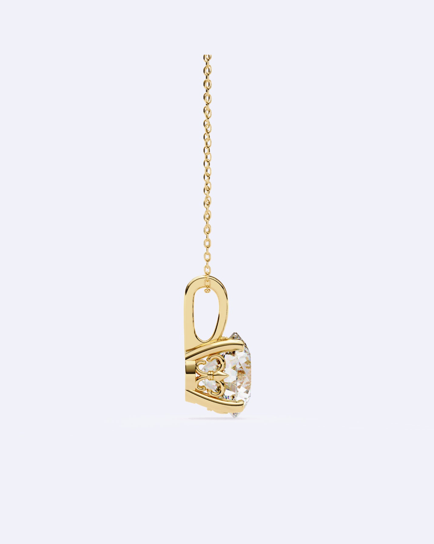Elegant Solitaire Pendant