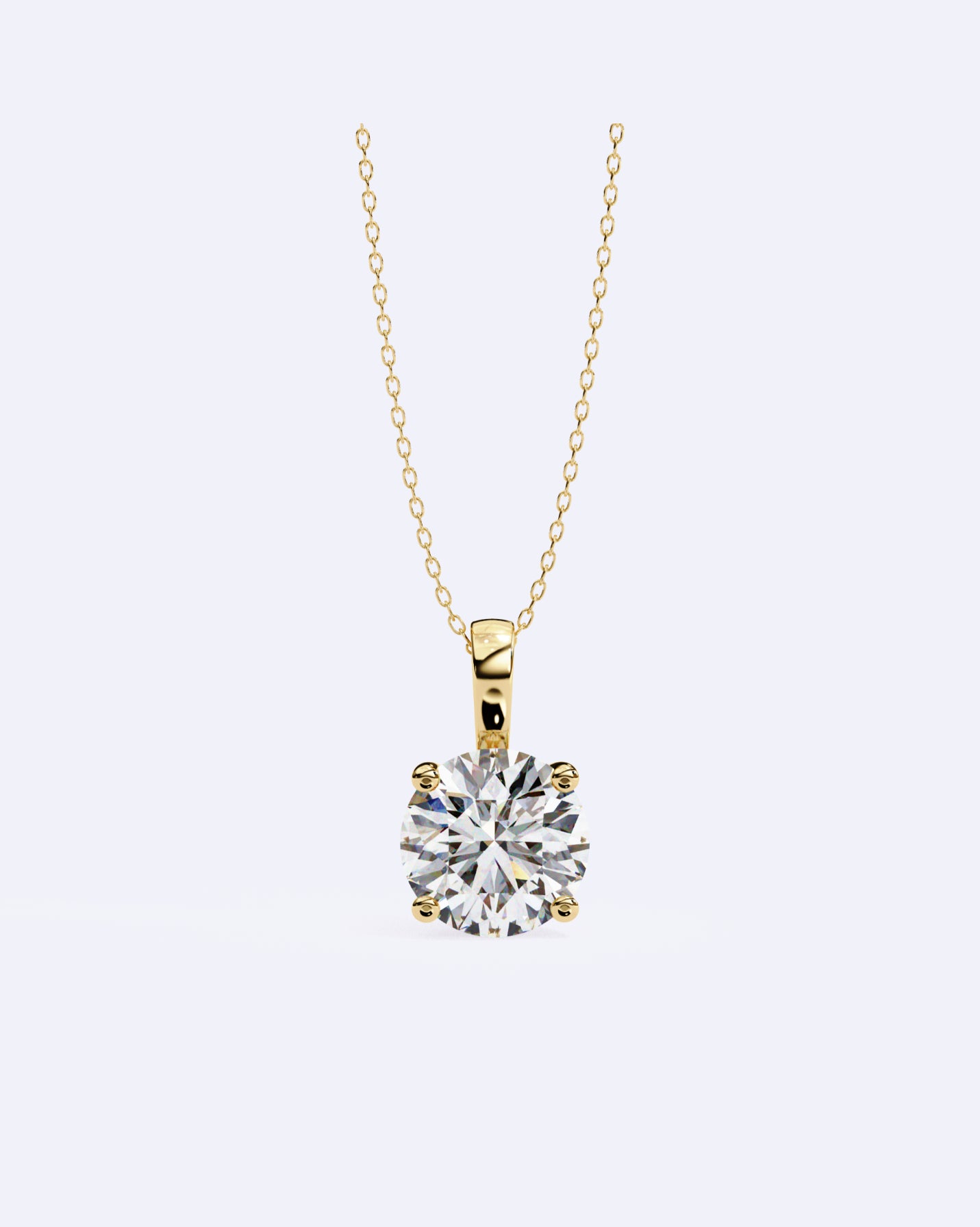 Elegant Solitaire Pendant