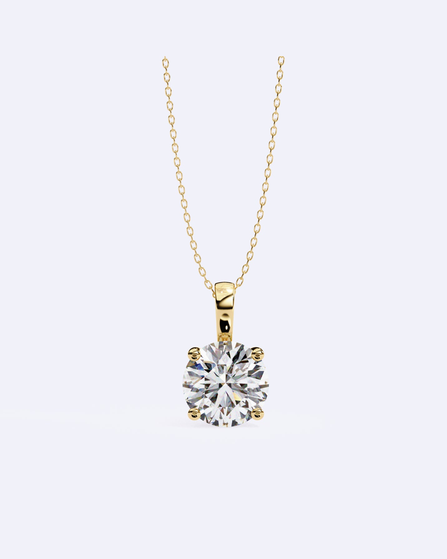 Elegant Solitaire Pendant