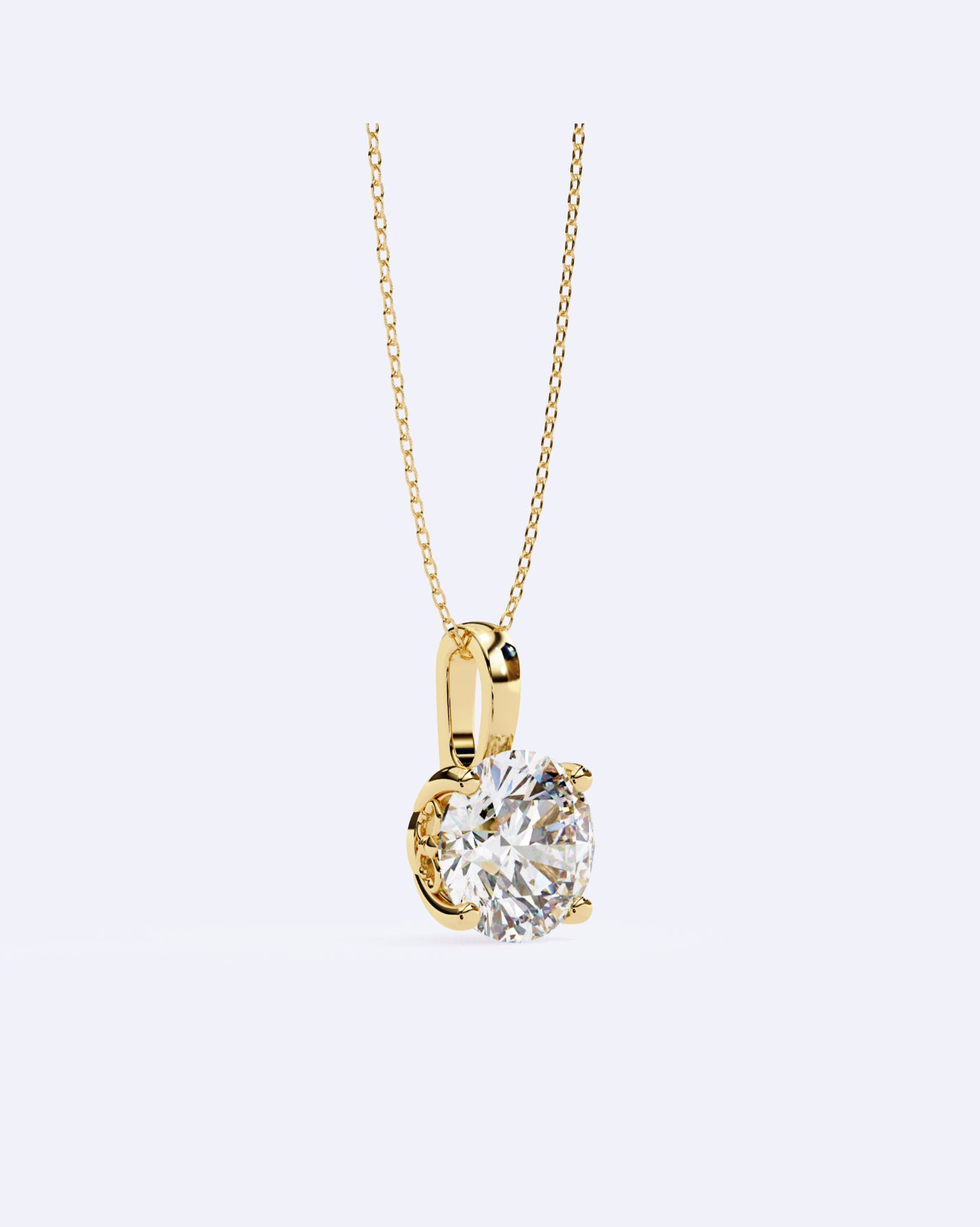 Elegant Solitaire Pendant