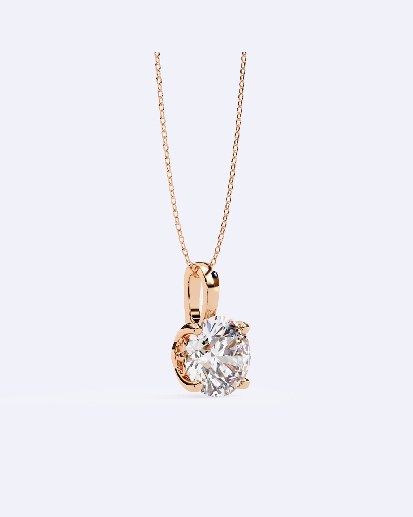Elegant Solitaire Pendant