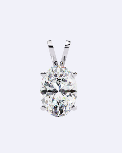 Oval Solitaire Pendant