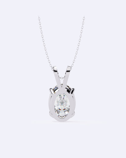 Oval Solitaire Pendant