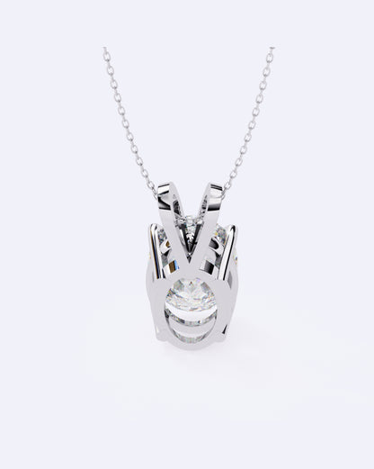Oval Solitaire Pendant