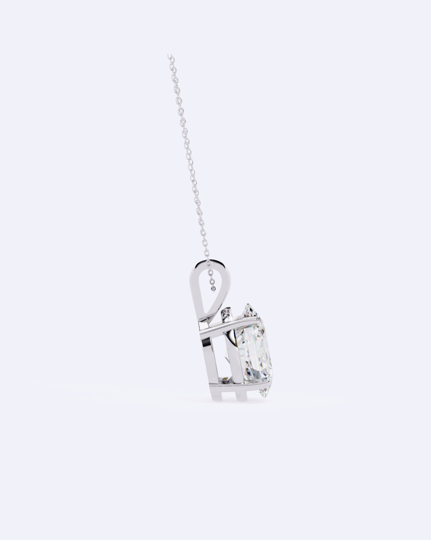 Oval Solitaire Pendant