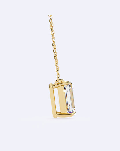 Bezel Baguette Pendant