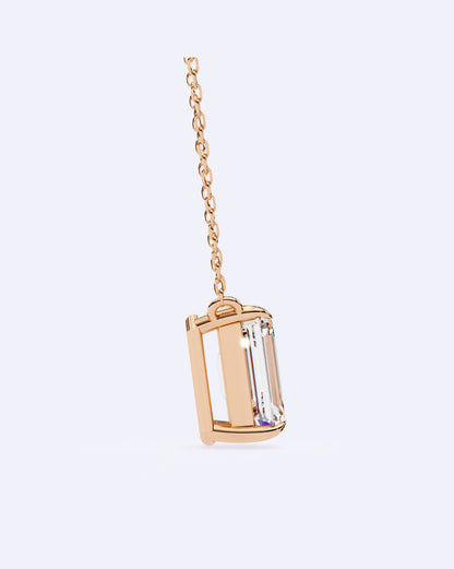 Bezel Baguette Pendant