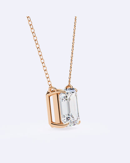 Bezel Baguette Pendant