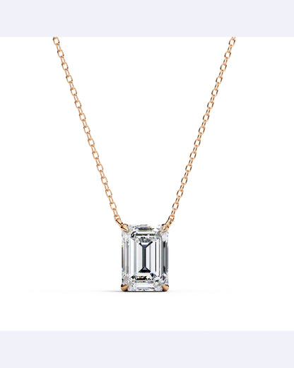 Bezel Baguette Pendant