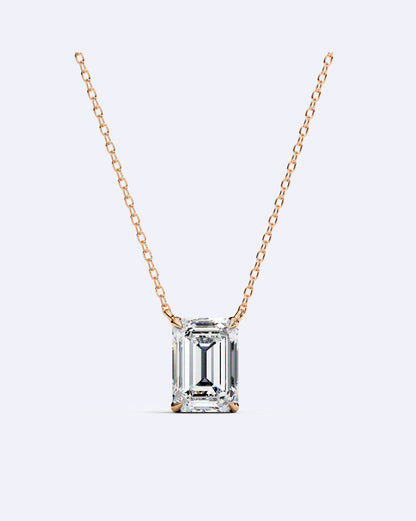 Bezel Baguette Pendant