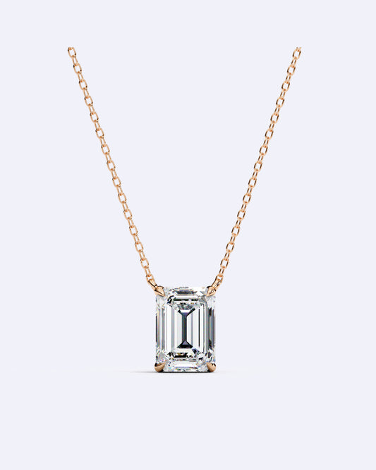 Bezel Baguette Pendant