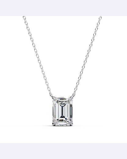 Bezel Baguette Pendant