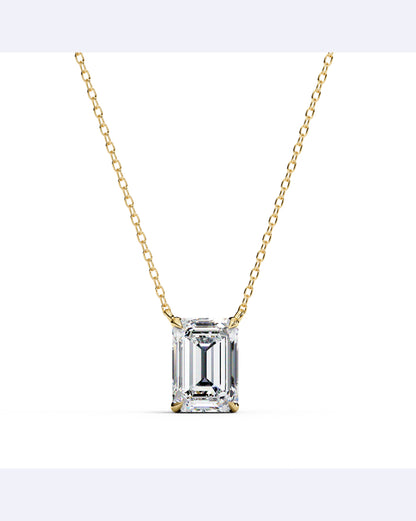 Bezel Baguette Pendant