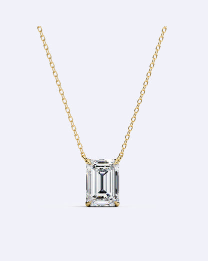 Bezel Baguette Pendant