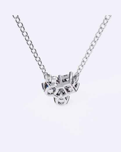 Triple Solitaire Link Pendant
