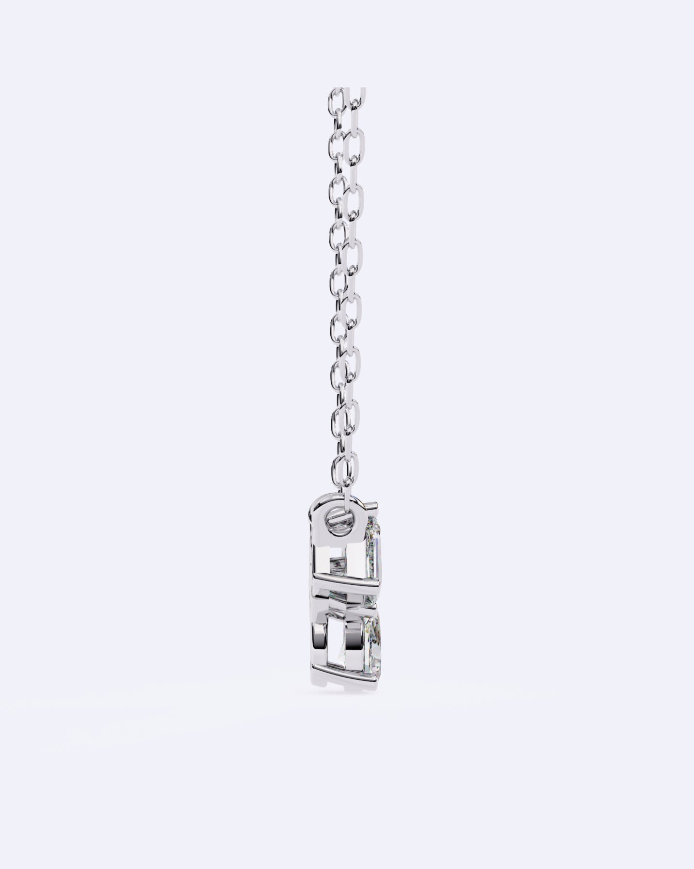 Triple Solitaire Link Pendant
