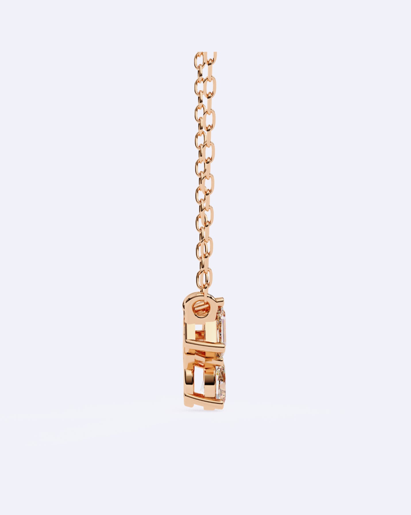 Triple Solitaire Link Pendant