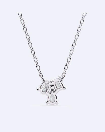 Triple Solitaire Link Pendant