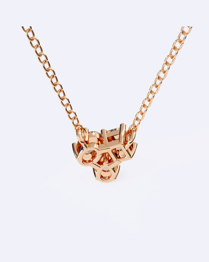 Triple Solitaire Link Pendant