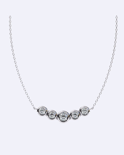 Linked Bezel Solitaire Pendant
