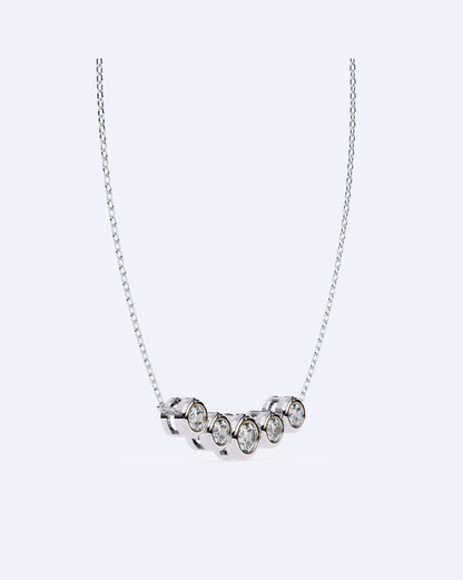 Linked Bezel Solitaire Pendant