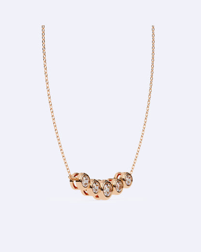 Linked Bezel Solitaire Pendant