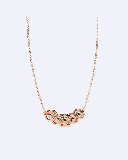 Linked Bezel Solitaire Pendant