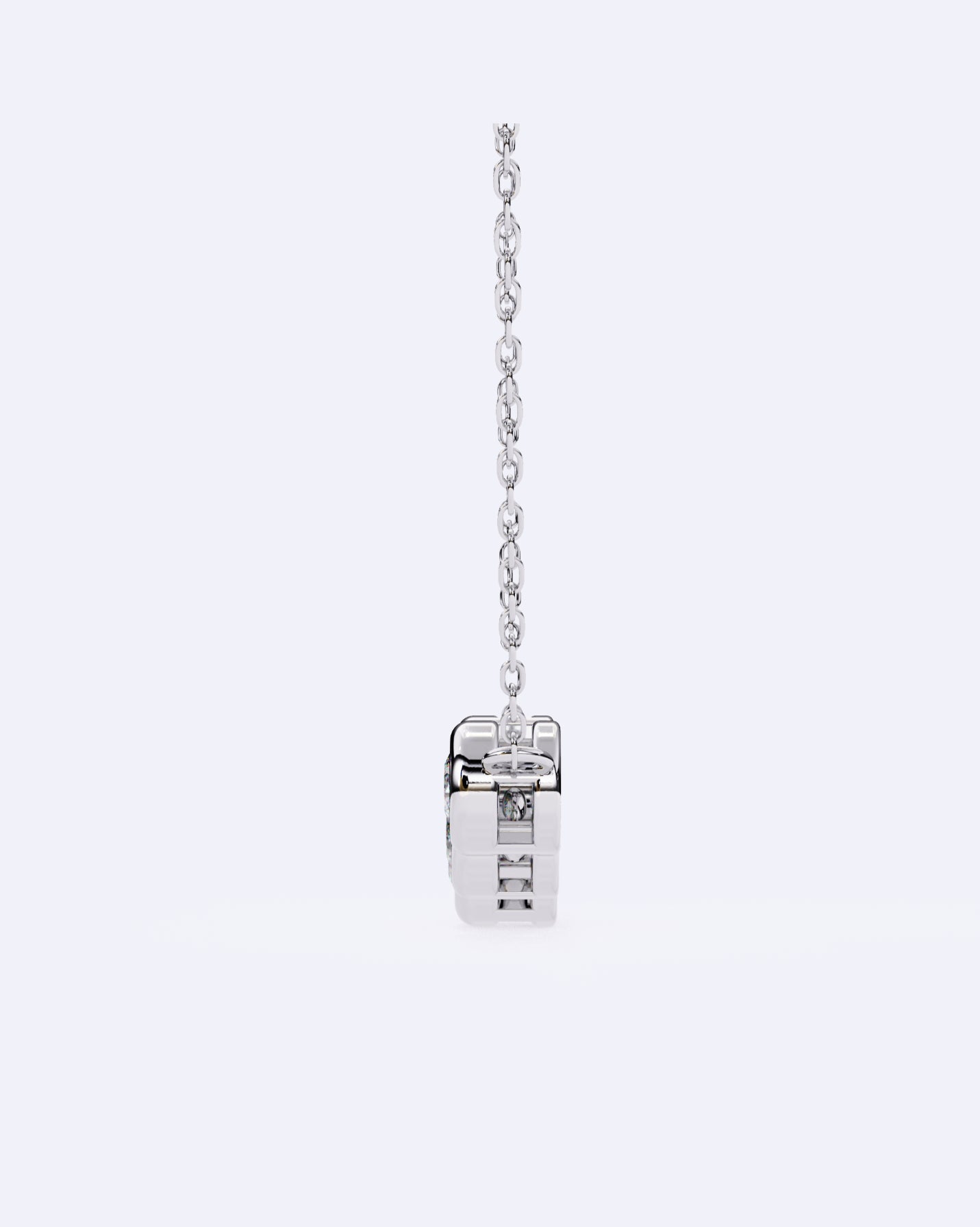 Linked Bezel Solitaire Pendant