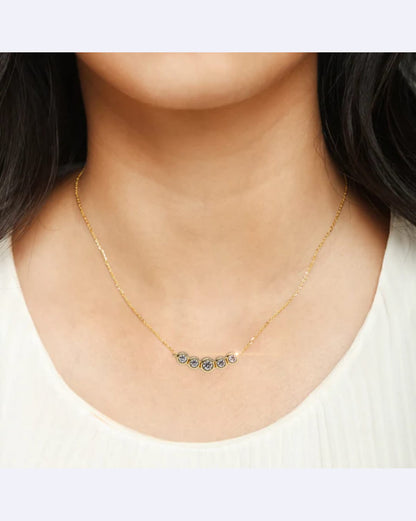 Linked Bezel Solitaire Pendant