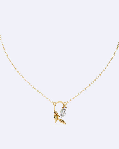 Blooming Bud Diamond Pendant