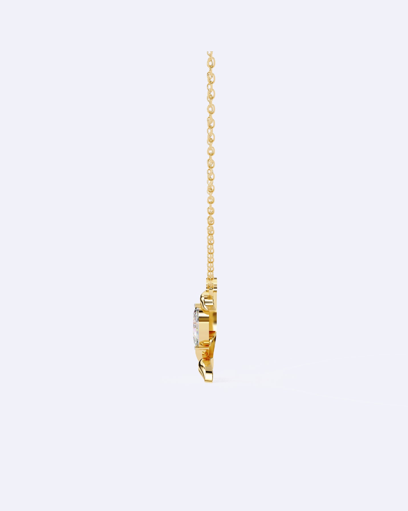 Blooming Bud Diamond Pendant